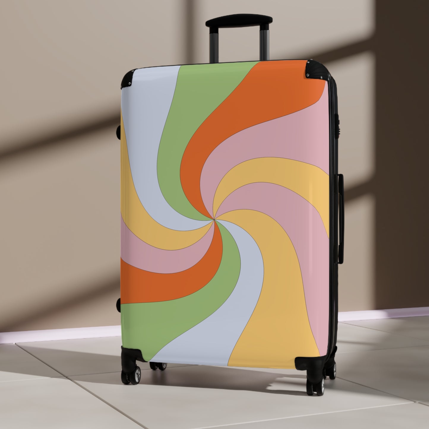 “Color Illusion” Designer Suitcase | Bold, Artistic & Travel-Ready