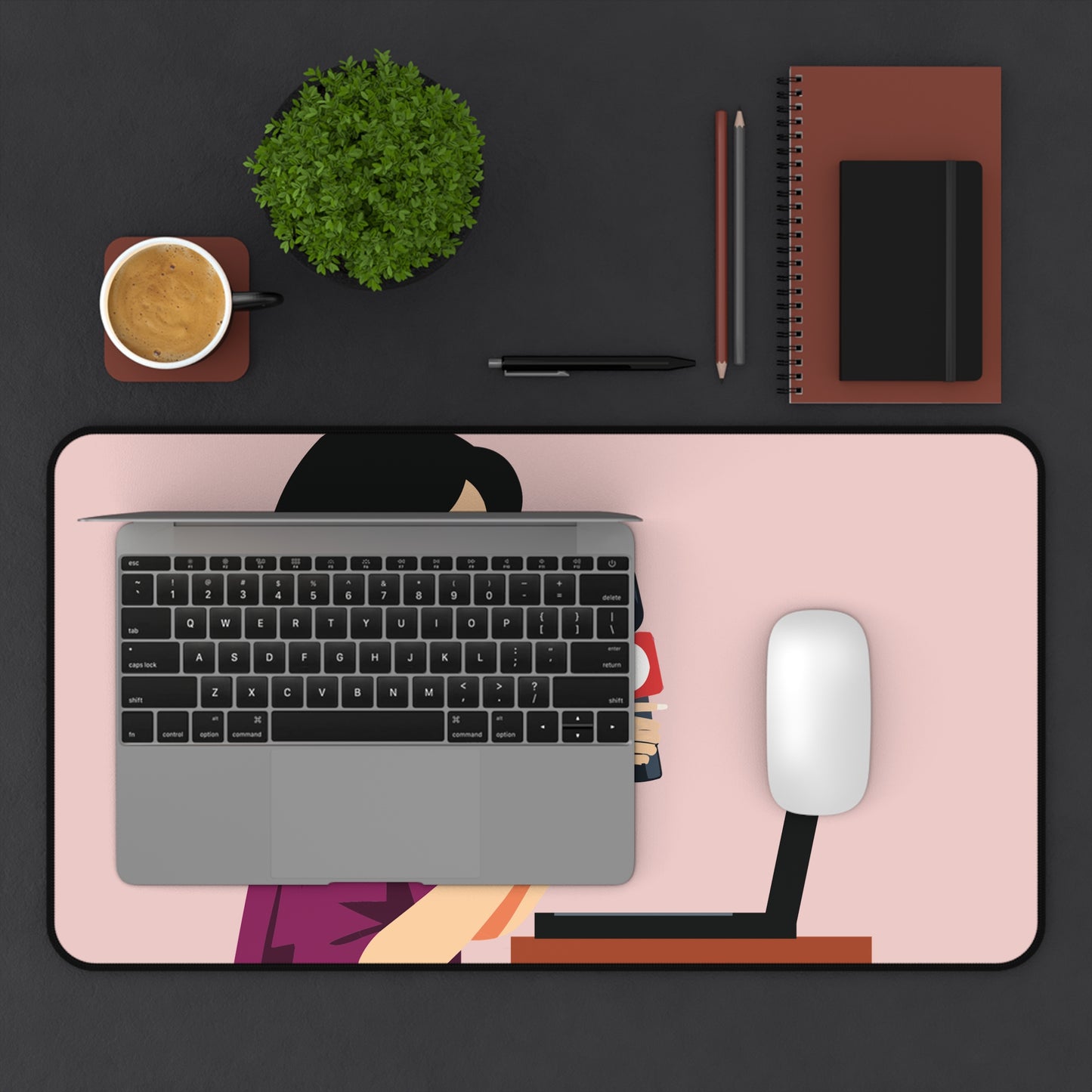 The Confident Girl On Stage | Artistic Desk Mat | Celebrate Modern Women
