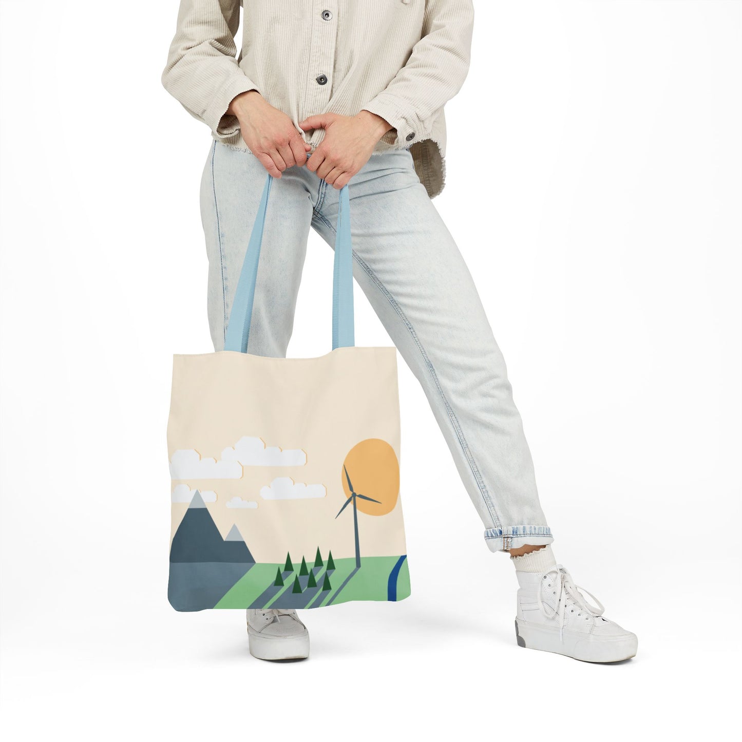 Canvas Tote Bag | Wind Energy Eco-Friendly Fashion