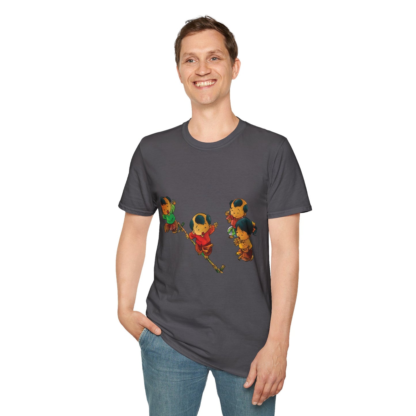 Unisex Softstyle Tee | "Cuop Co" | Vietnamese Traditional Flag-Stealing Game