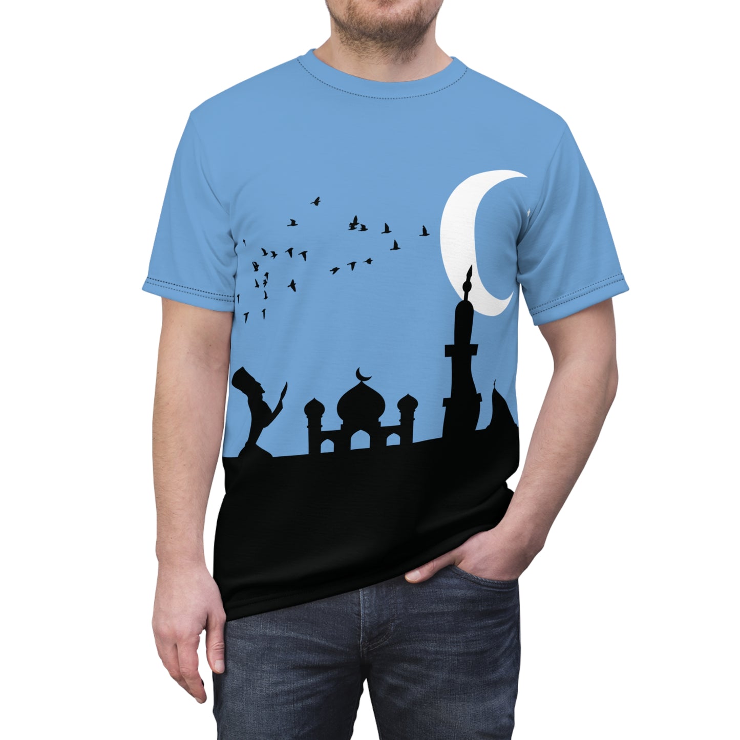 Spiritual Moment Tee | Minimalist Art of Prayer
