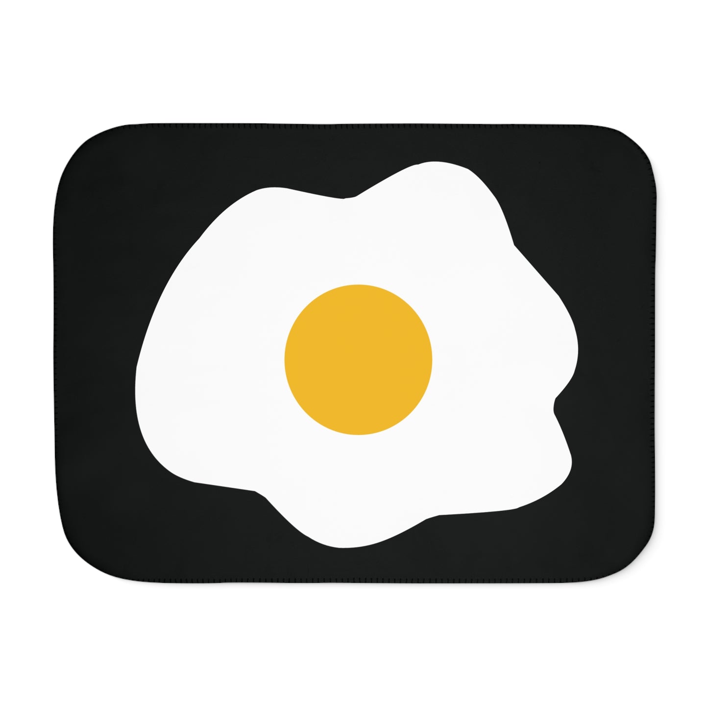 Wake Up Happy | Sherpa Blanket with Fried Egg Print