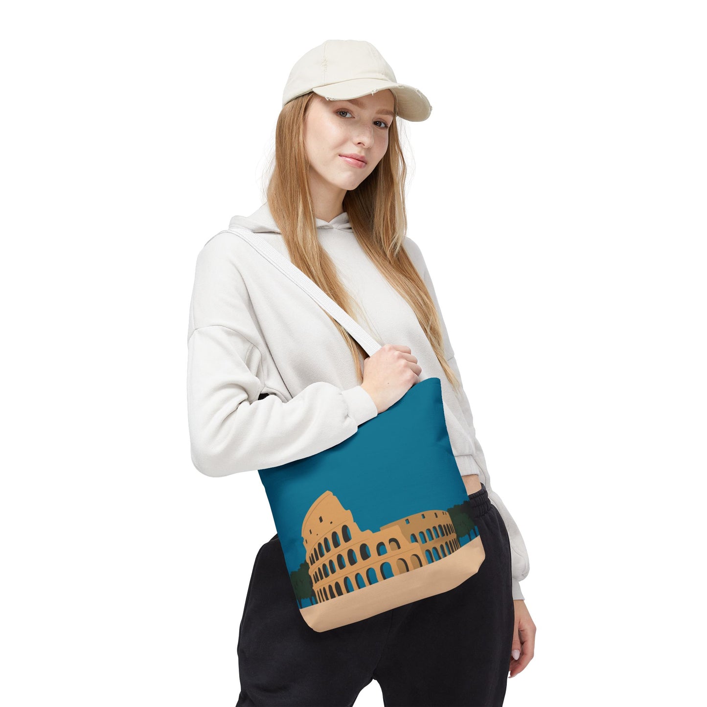 Vibrant Colosseum Tote | European Style | Urban Statement Piece