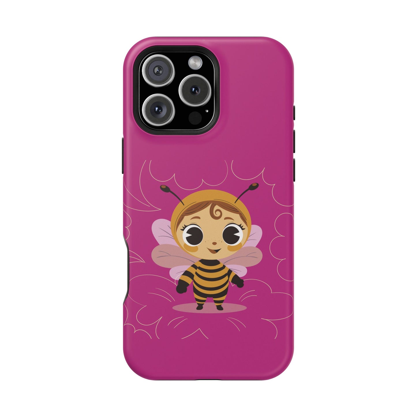 “Little Bee Buddy” Magnetic Tough Phone Case | Cute, Tough & MagSafe Ready