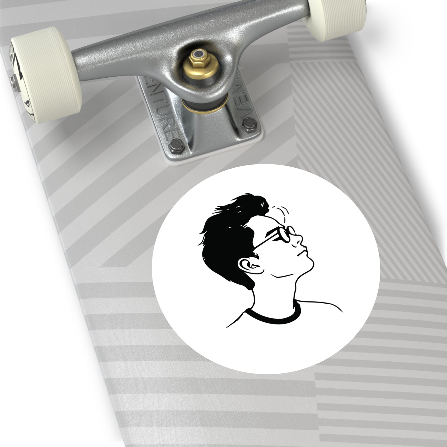 Round Sticker | Portrait of a Boy