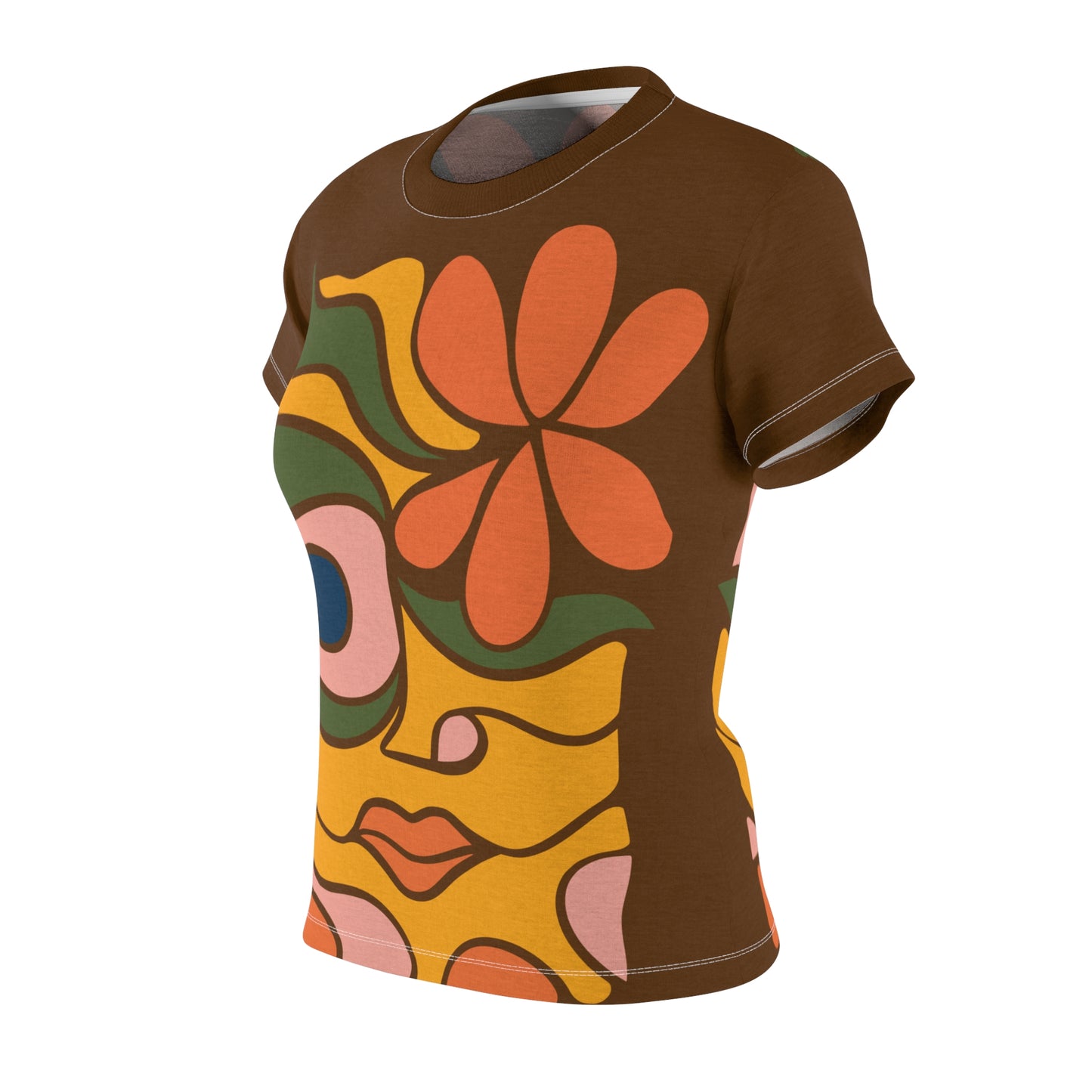 Women's Abstract Art Tee | Modern & Refined