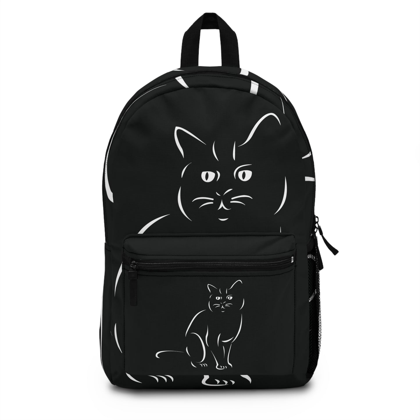 Artistic Cat Sketch | Minimalist Style Backpack