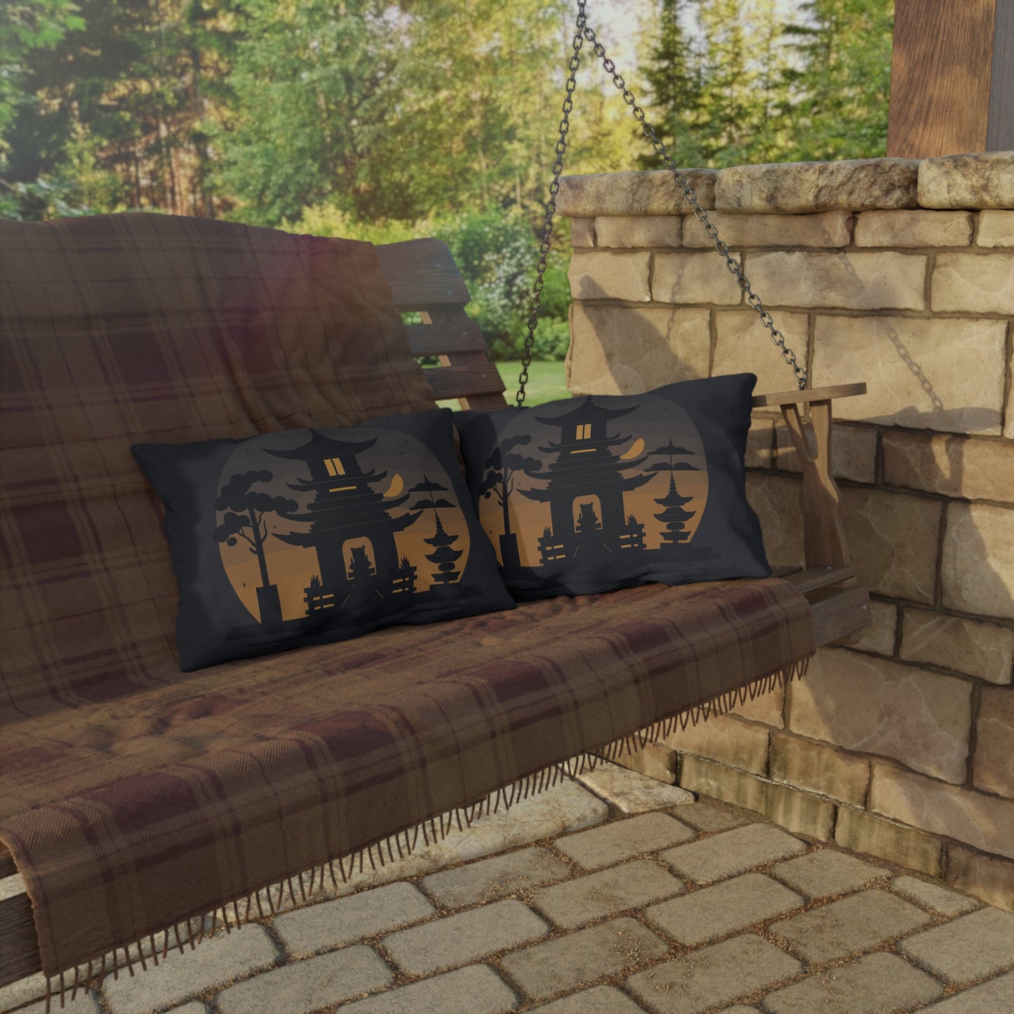 “Tibetan Light” Outdoor Pillow | Stillness in the Open Air