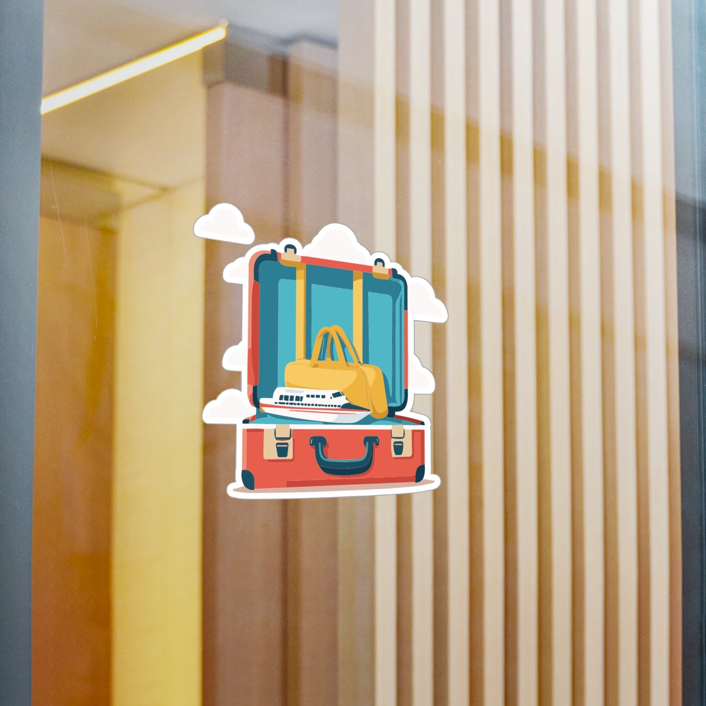 Travel Vibes Luggage Sticker | Minimal & Fun Vinyl Decal