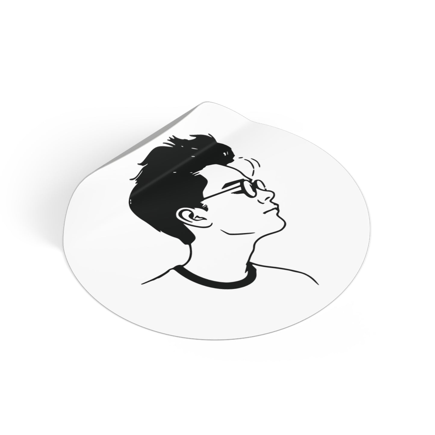 Round Sticker | Portrait of a Boy