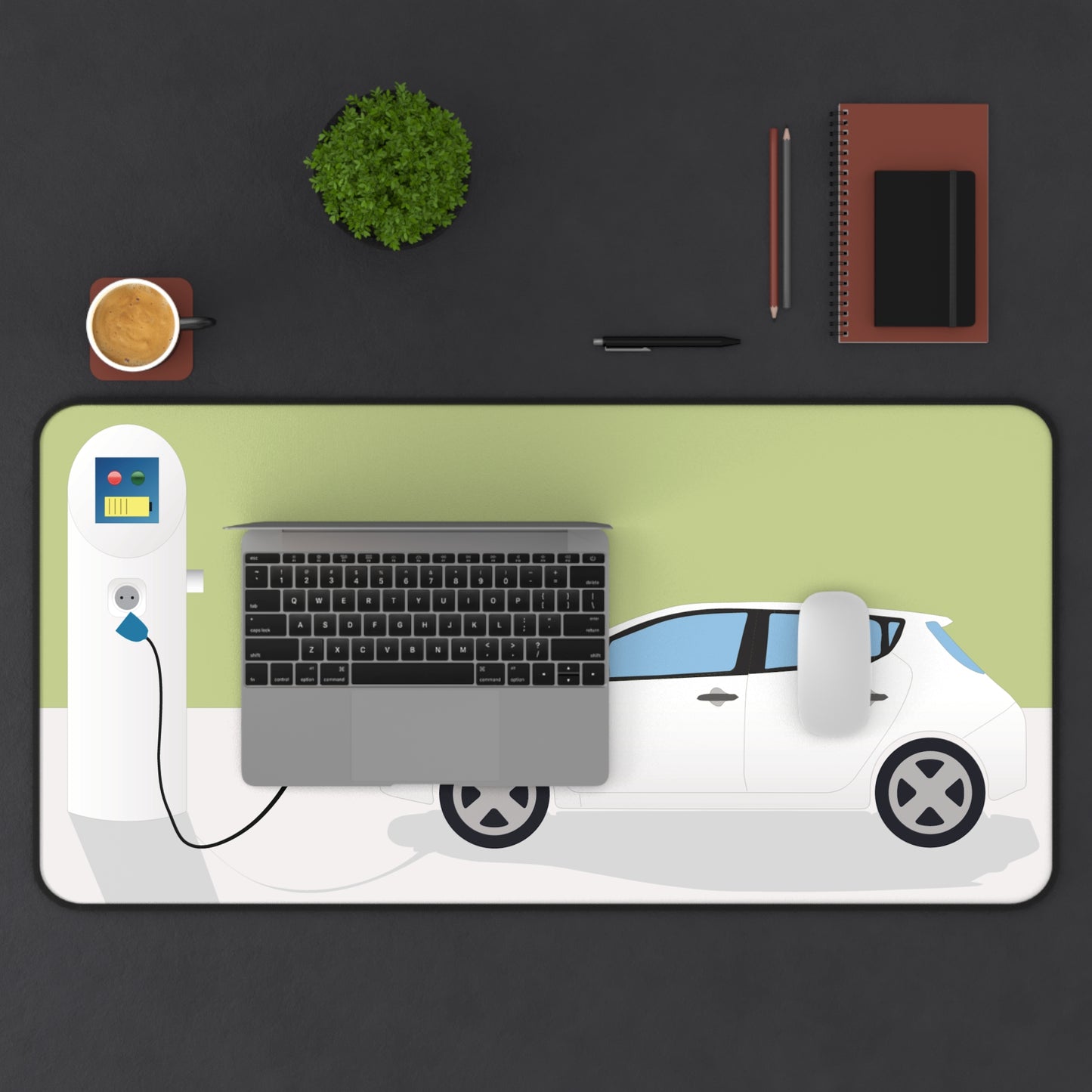 Desk Charge | Minimalist Electric Charging Station Desk Mat