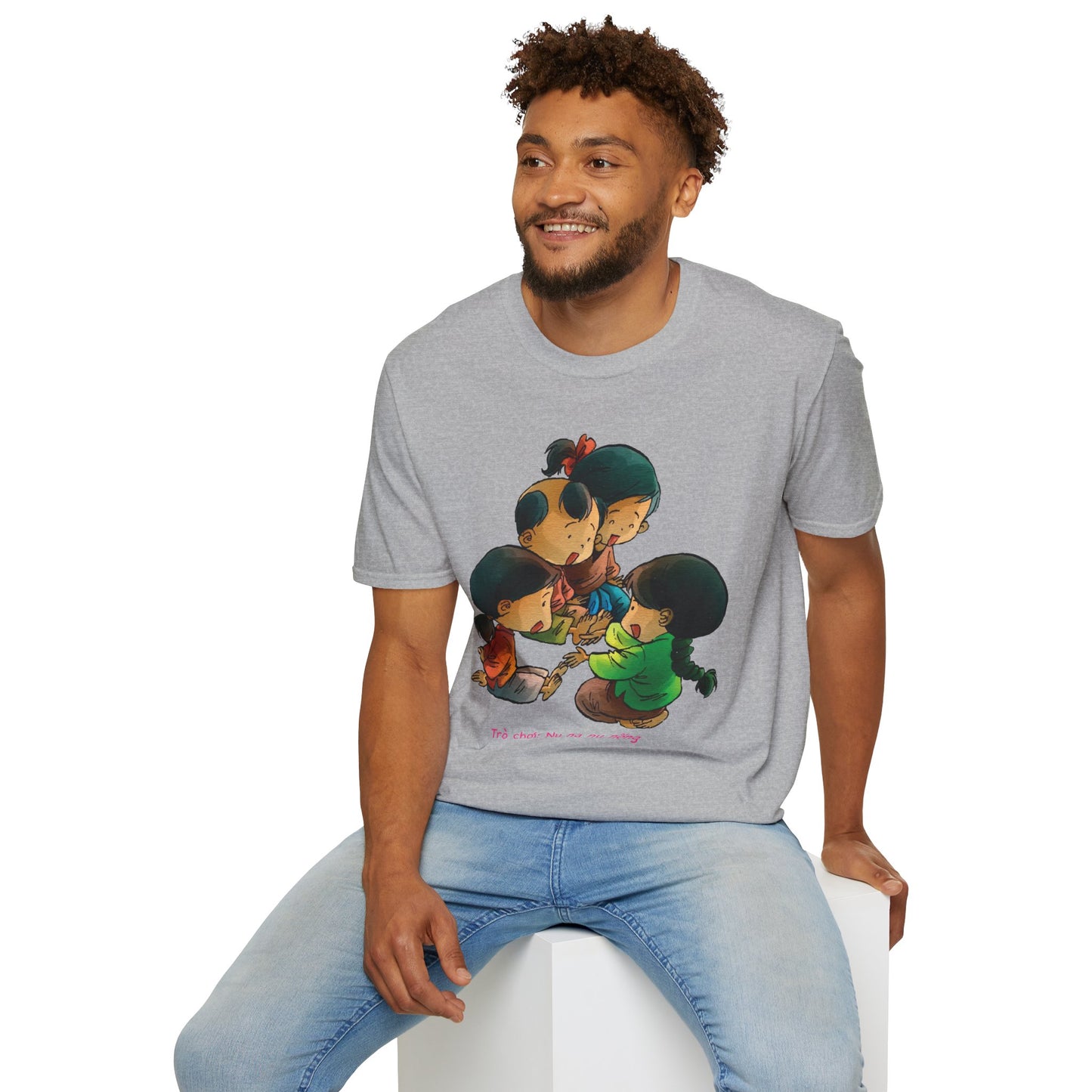 Unisex Softstyle Tee | "Na Nu Na Nong" | Vietnamese Childhood Game Shirt
