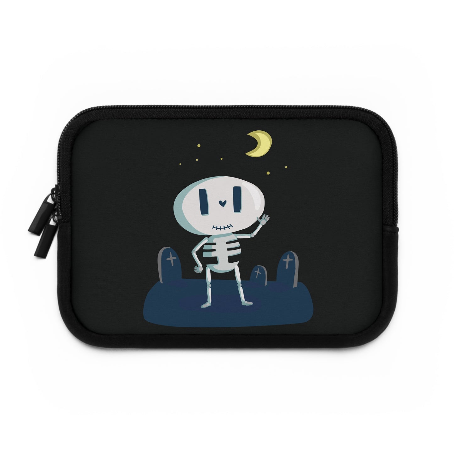 Funny Bones Vibes | Cartoon Skeleton Laptop Sleeve Fun & Playful