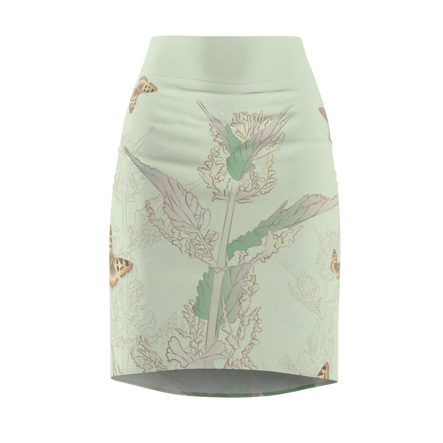 Nettle & Butterfly Pencil Skirt | Nature in Motion