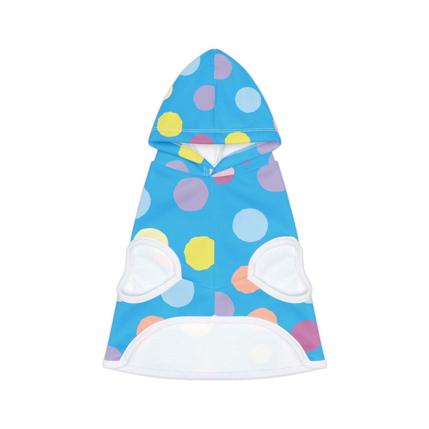 Pet Hoodie | Cool Blue Geometry | Stylish Wear for Trendy Pets