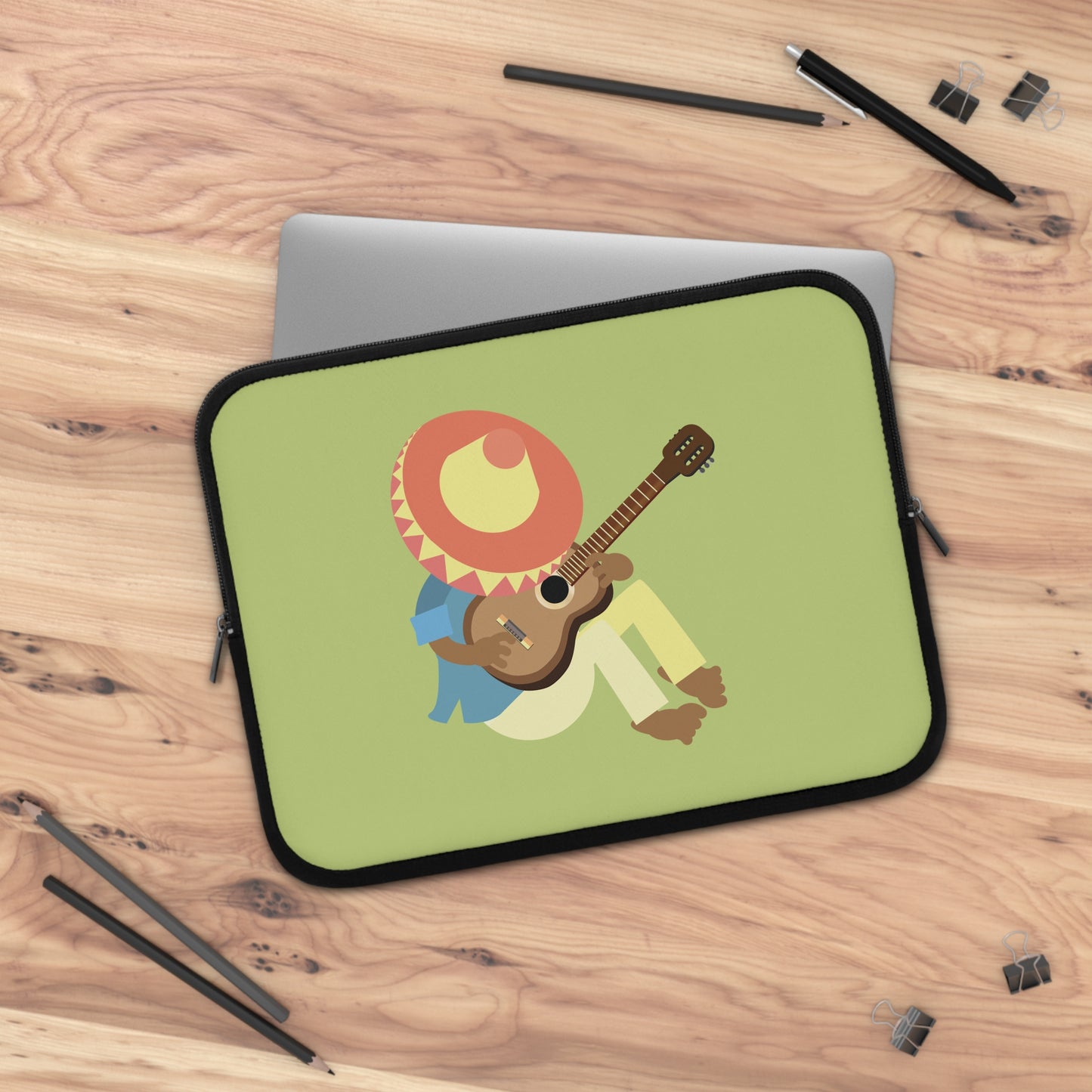 Mexican Siesta Laptop Sleeve | Sleeping Man & Chill Guitar Vibes