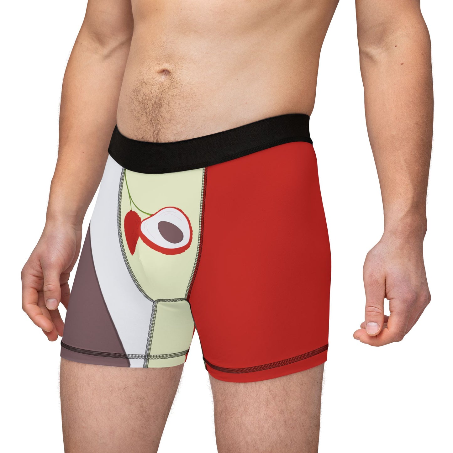 Lychee Summer | Tropical Fruit Print Men’s Boxer
