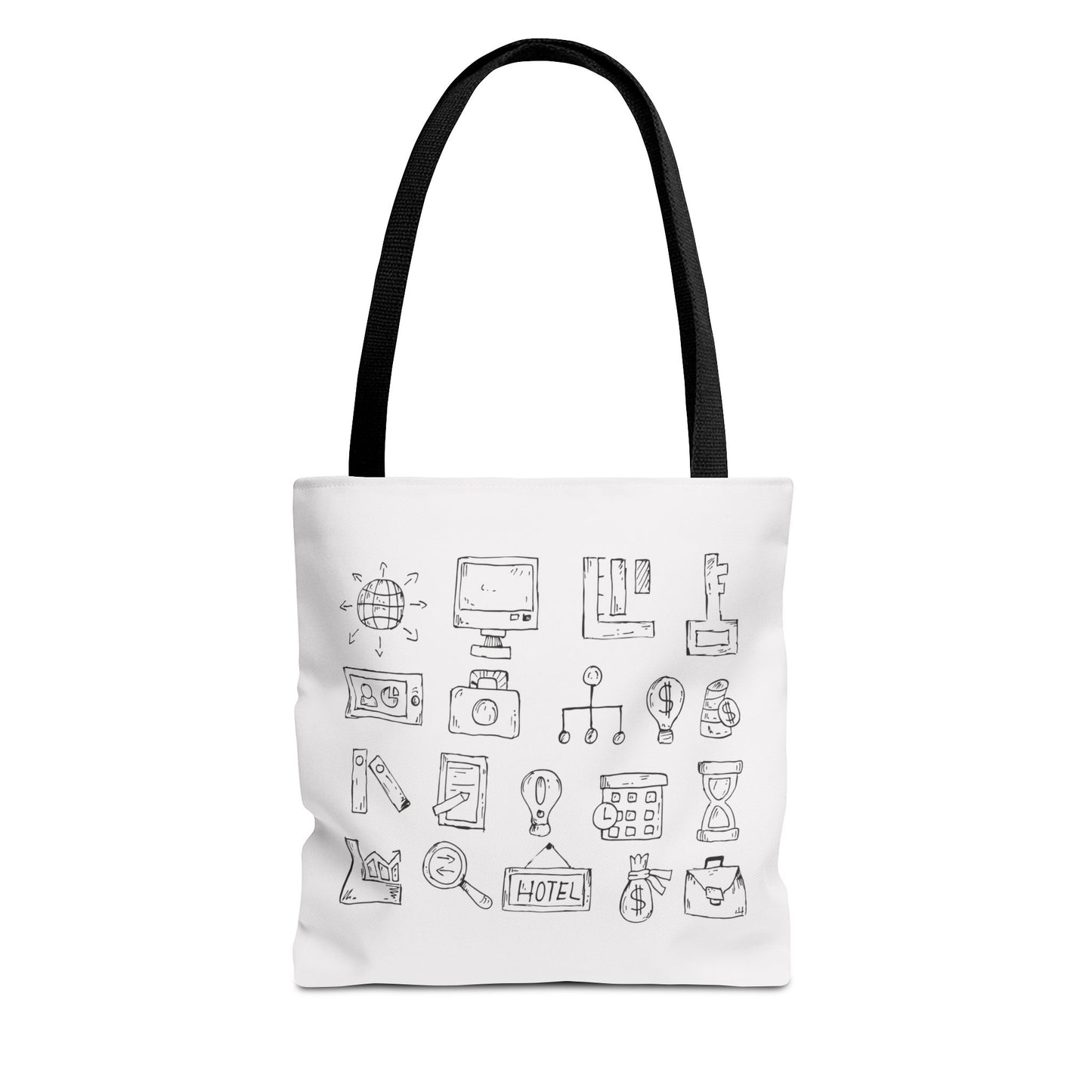 Finance Flow Tote Bag | Modern Financial & Banking Icon Tote