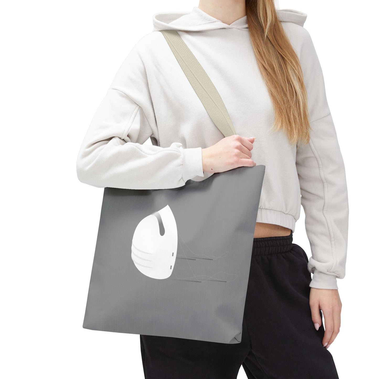 Virus Mask Statement | Artistic Tote Bag with Bold Virus Mask Design