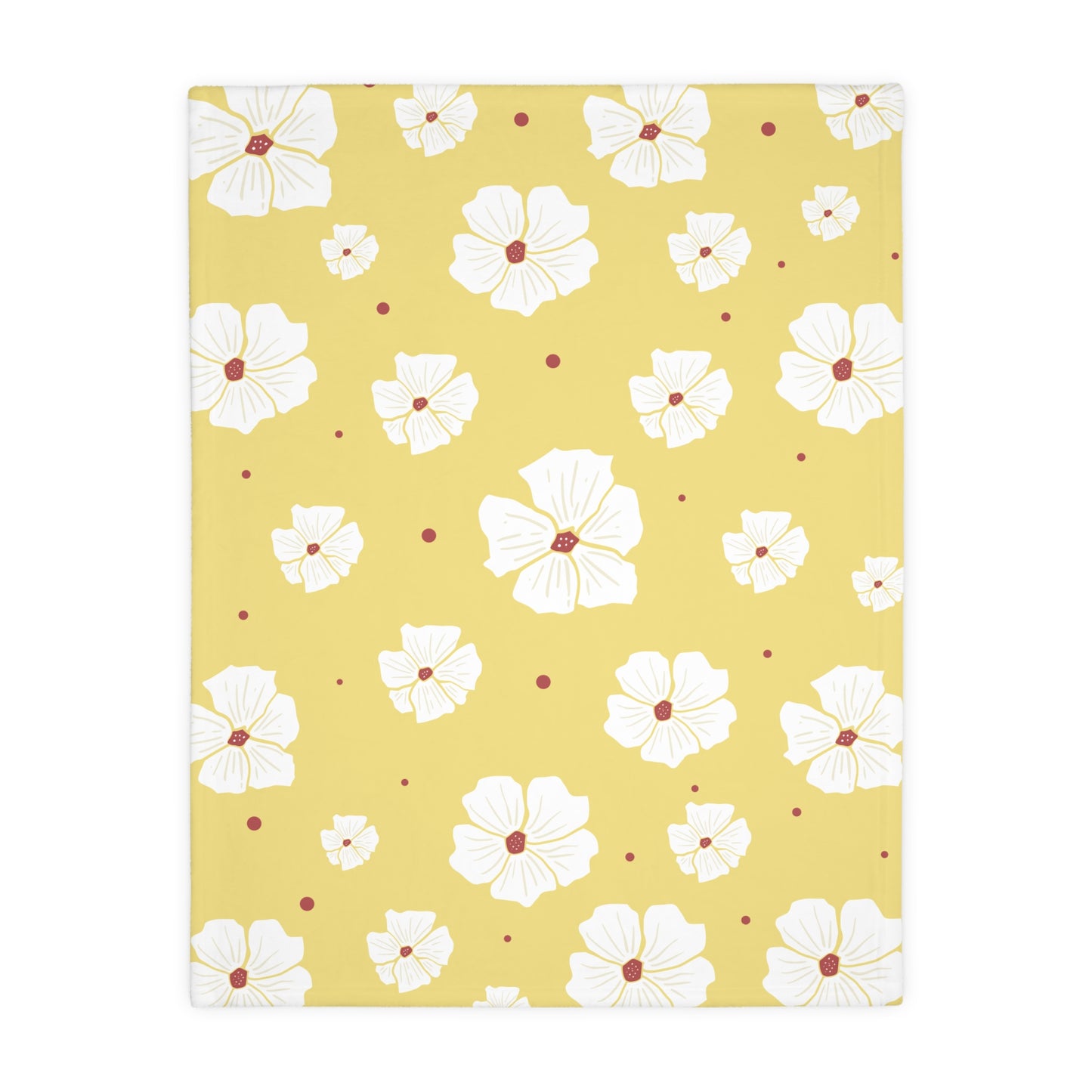 Luxury Bloom Velveteen Blanket | Double-Sided Floral Elegance