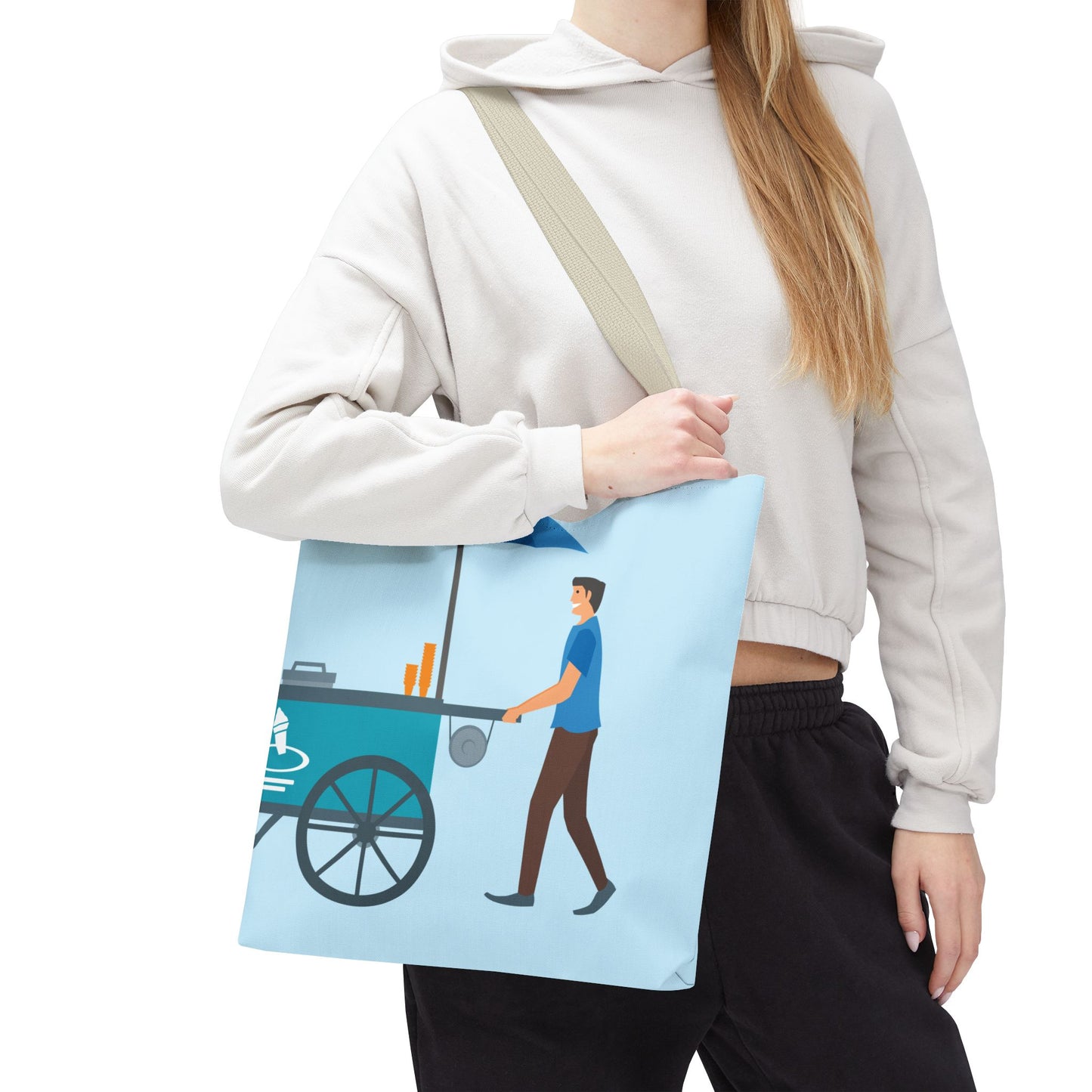 Sweet Ice Cream Ride | Fun Ice Cream Truck Tote Bag Full of Summer Vibes