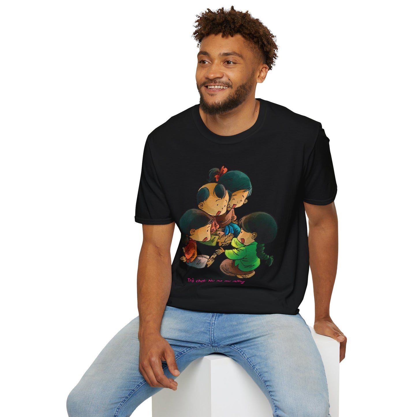 Unisex Softstyle Tee | "Na Nu Na Nong" | Vietnamese Childhood Game Shirt