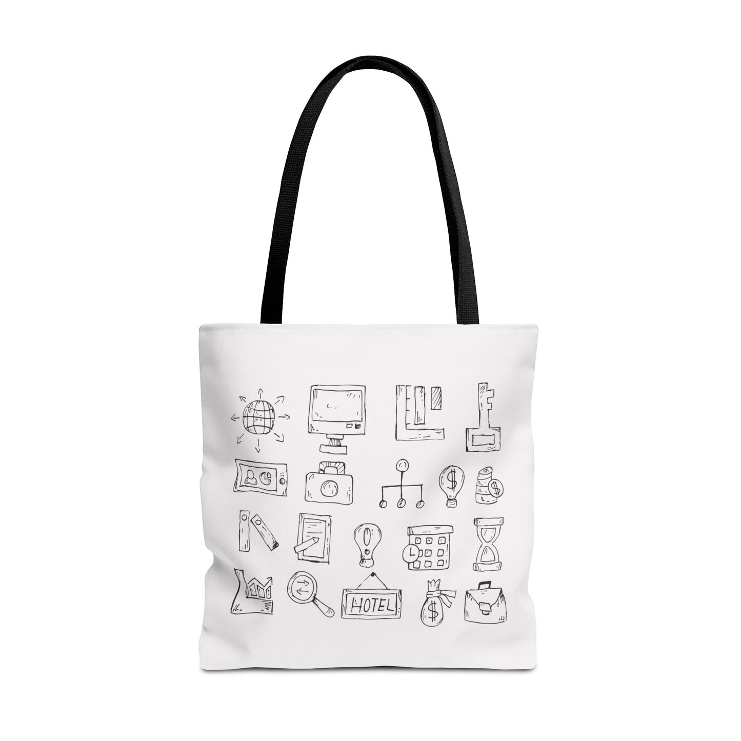Finance Flow Tote Bag | Modern Financial & Banking Icon Tote