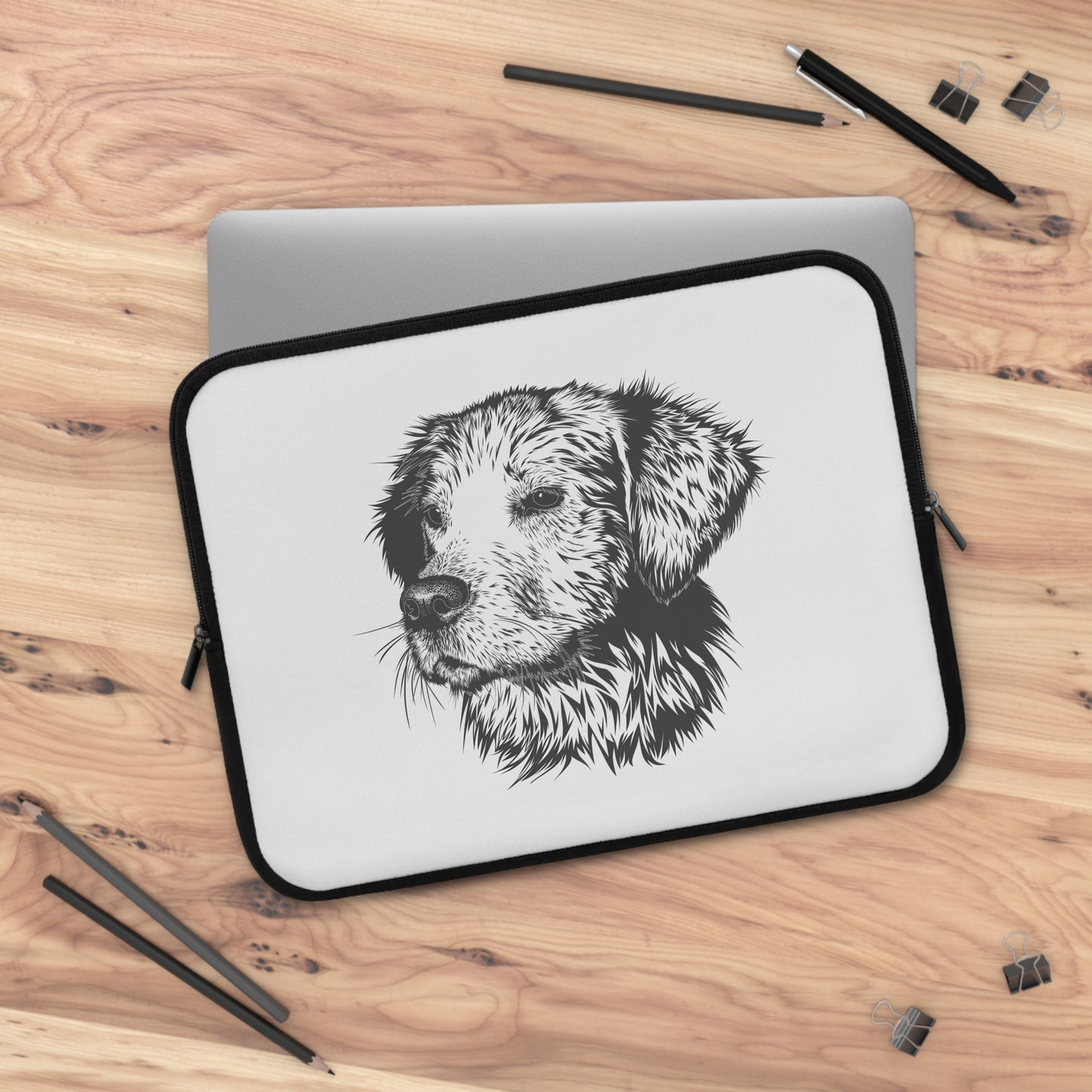 Cute Hand-Drawn Dog | Fun Laptop Sleeve for Pet Lovers & Playful Style