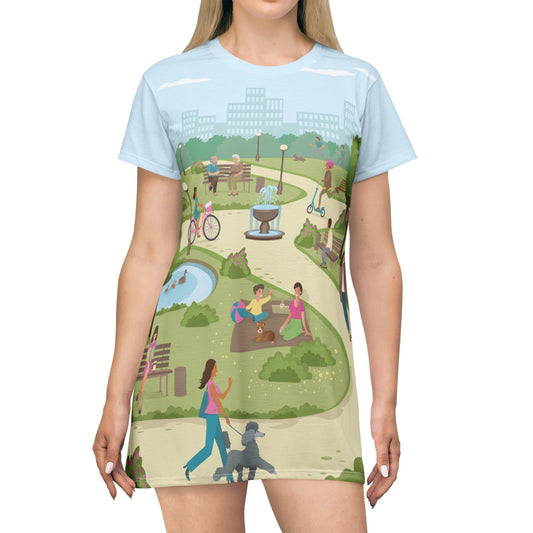 City Park Vibes | Fun Urban T-Shirt Dress For Everyday Life