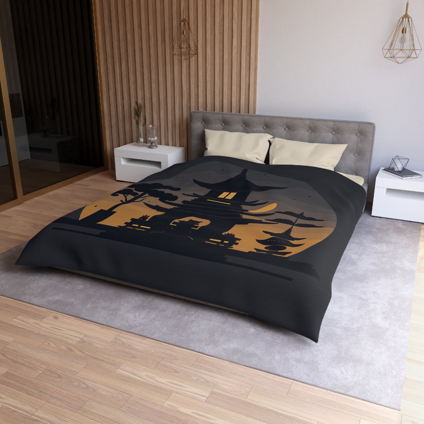 “Tibetan Light” Duvet Cover | A Sanctuary of Calm and Sleep