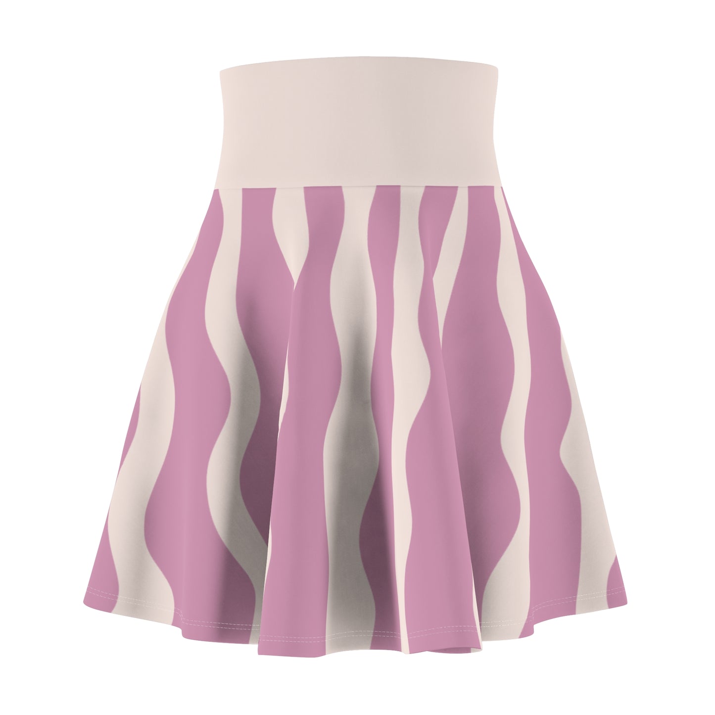 “Blooming Stripes” Skater Skirt | A Twirl of Joy and Elegance