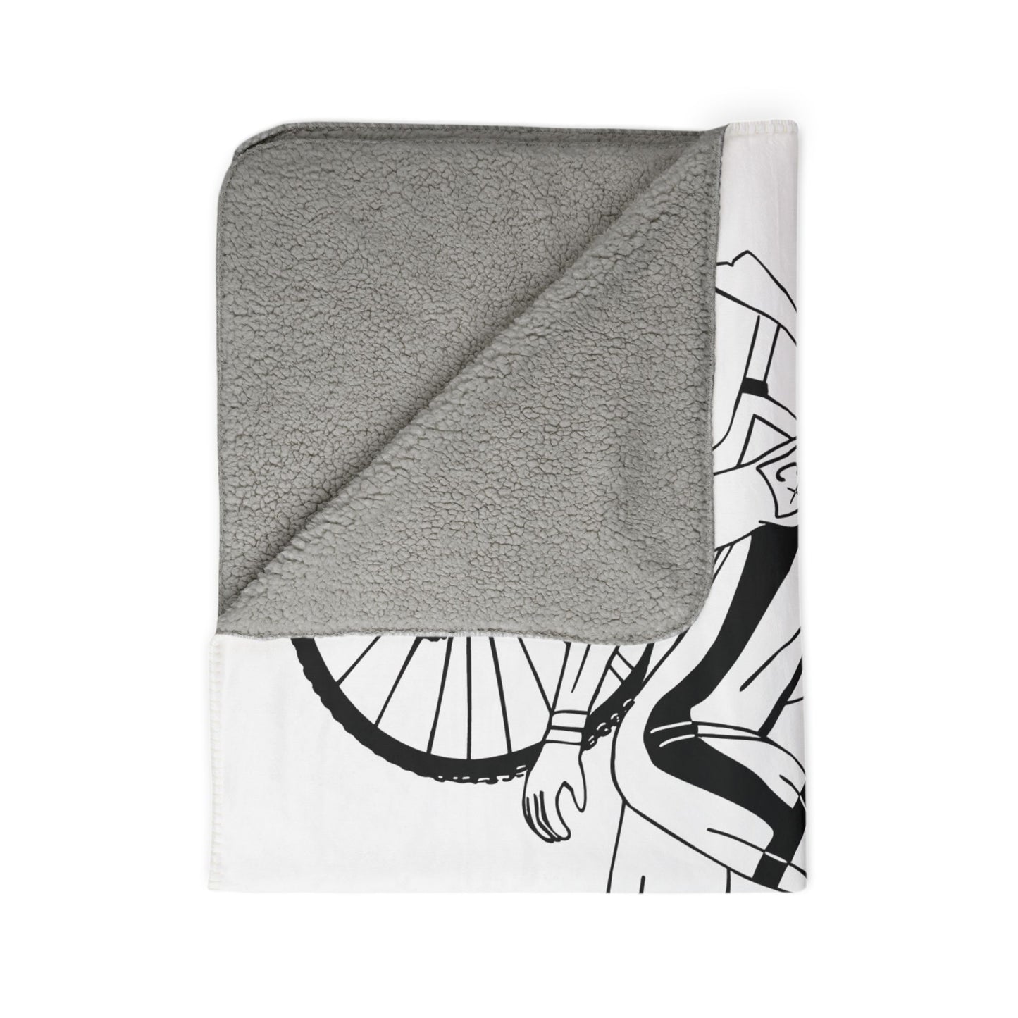 Cyclist Sherpa Blanket | Smooth Ride, Cozy Vibe