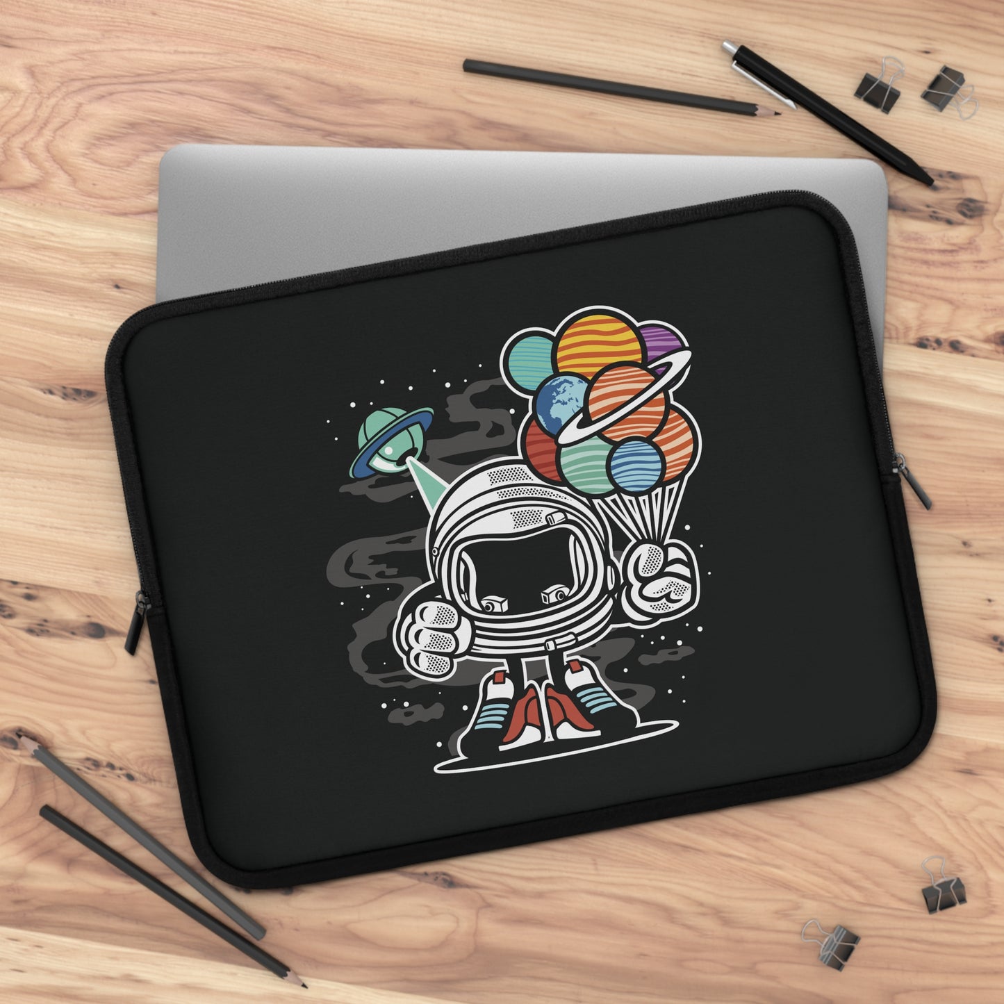 Alien Robot Vibes | Cartoon Alien Robot Laptop Sleeve