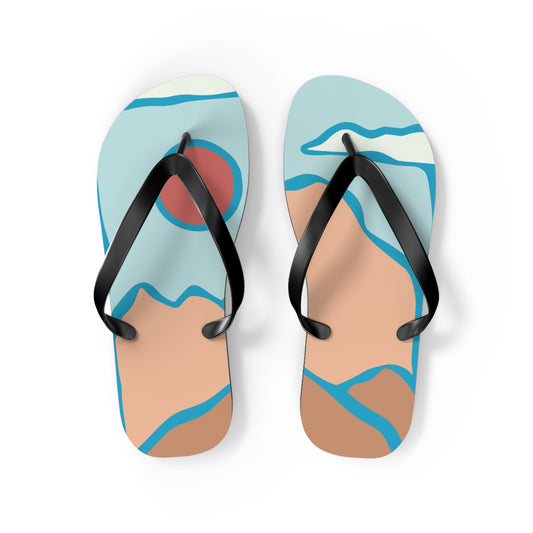 Sunrise by the Sea – Artistic Flip-Flops