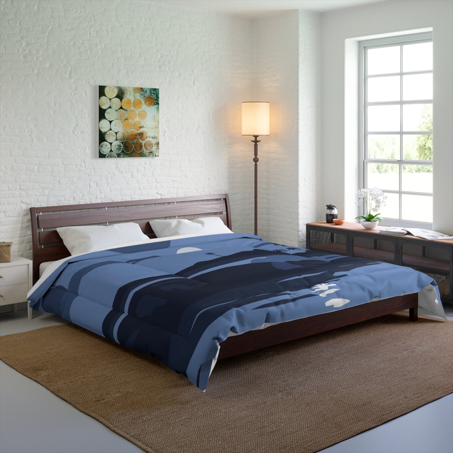 Moonlit Night Comforter | Cozy Lunar Dreams | Soft and Stylish Night Sky Bedding