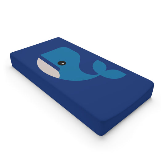 “Gentle Whale” Baby Changing Pad Cover | Ocean-Inspired Minimalist Style