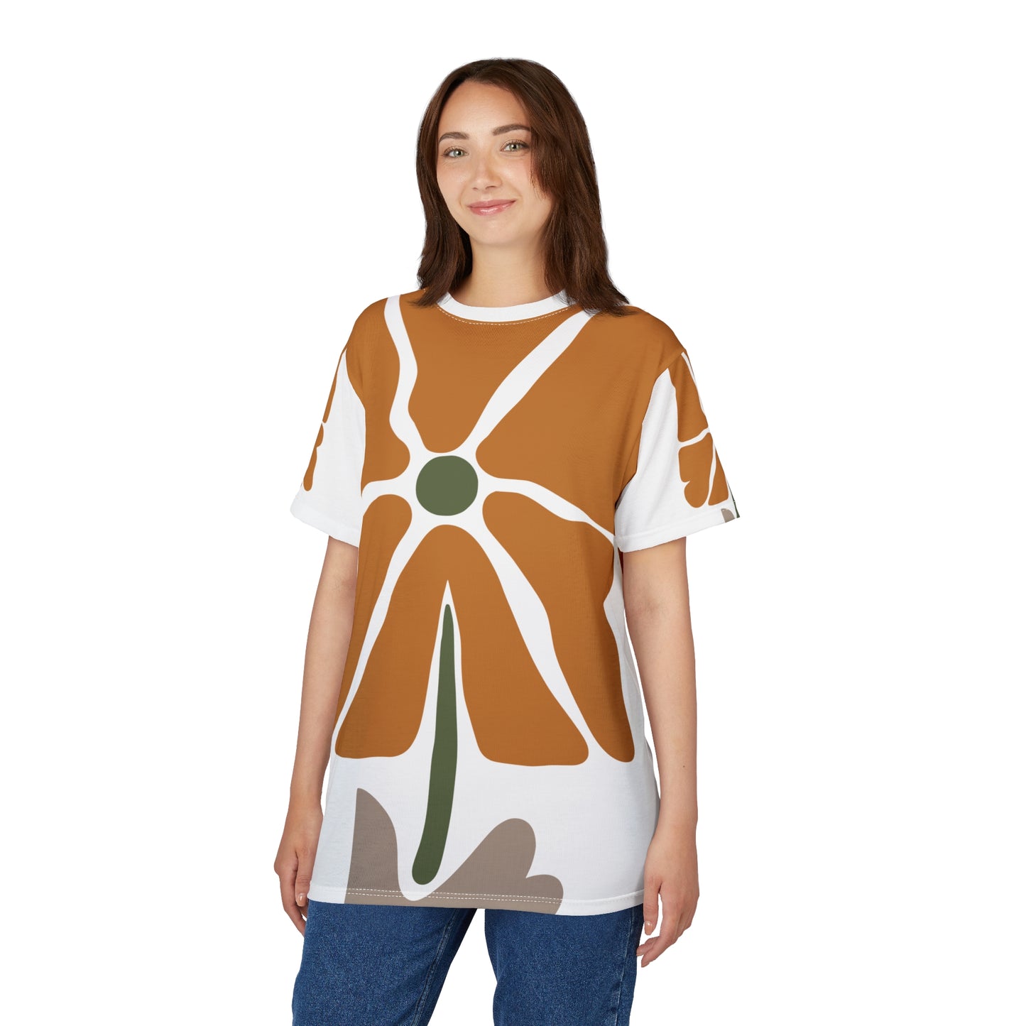 “Floral Whisper” Unisex Tee | Minimal Art in Motion