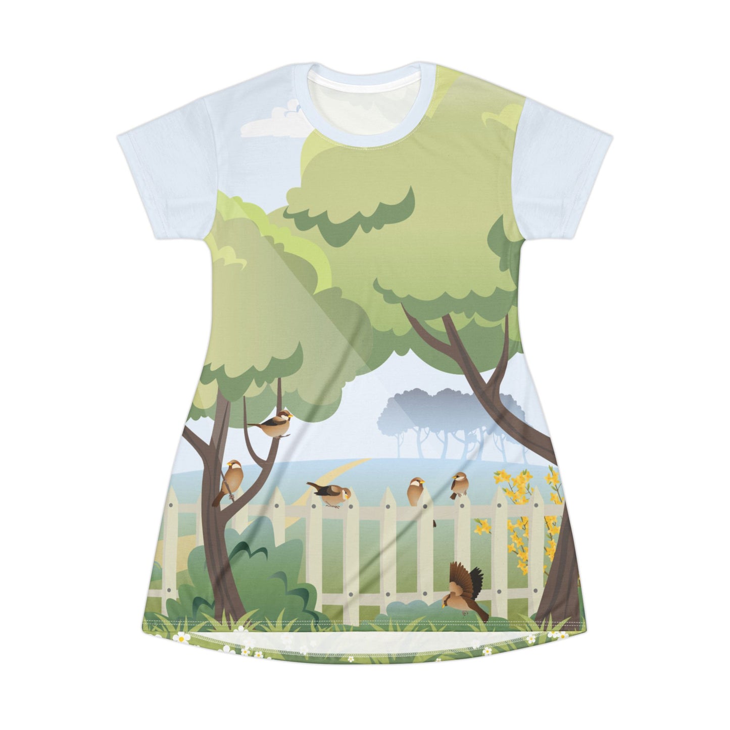 Spring Garden Sparrow Dress | A Fresh and Playful Springtime Look