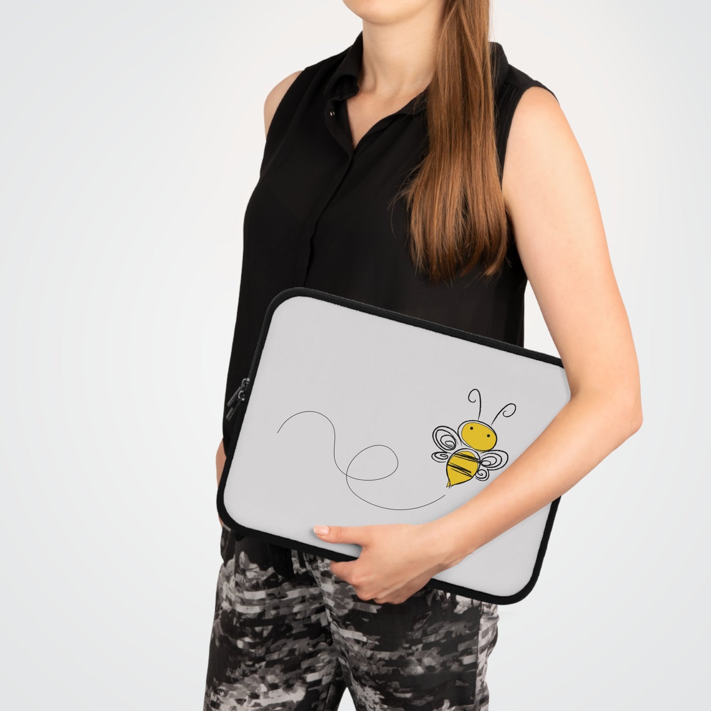 Buzz Buddy | Cute Cartoon Bee Laptop Sleeve