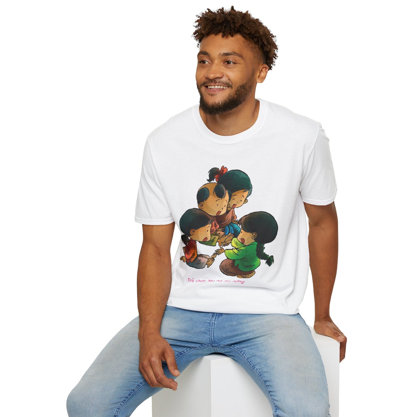 Unisex Softstyle Tee | "Na Nu Na Nong" | Vietnamese Childhood Game Shirt
