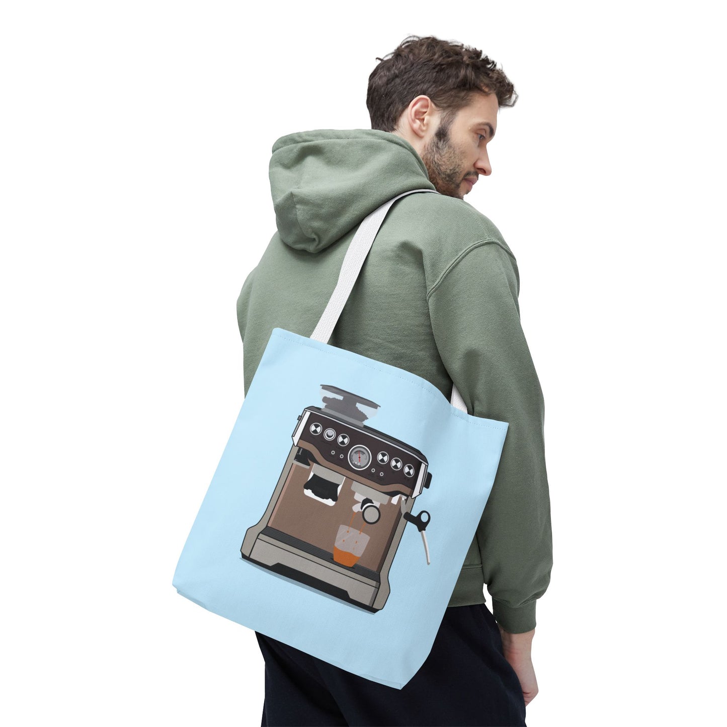 Energy from Coffee | Coffee Machine Illustration Tote Bag