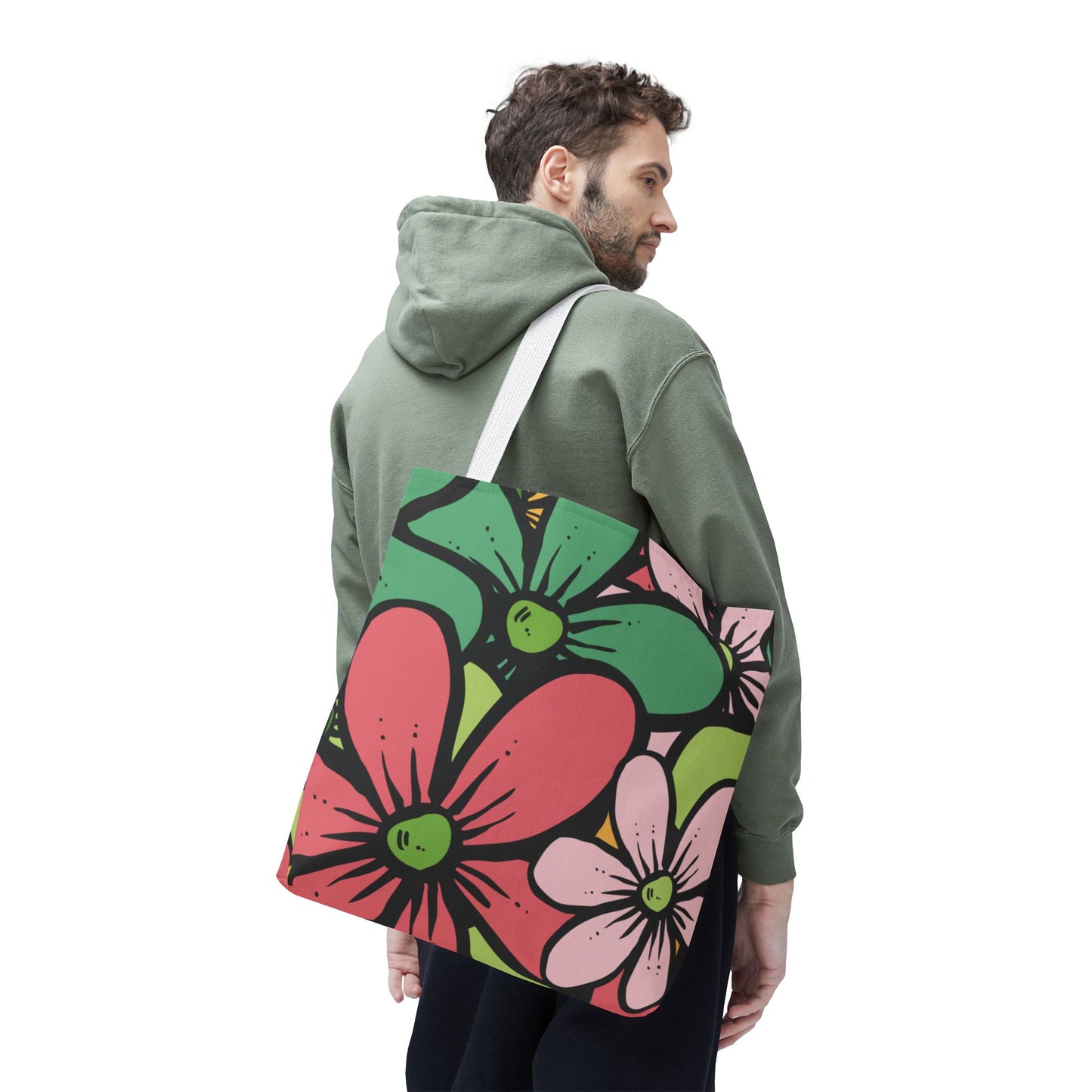 Colorful Floral Tote Bag | Bright, Playful & Stylish | Perfect for Everyday & Travel