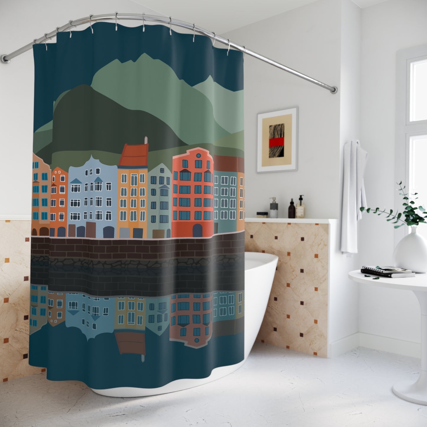 Travel Mood On | Artistic Shower Curtain Inspired by Travel Journeys