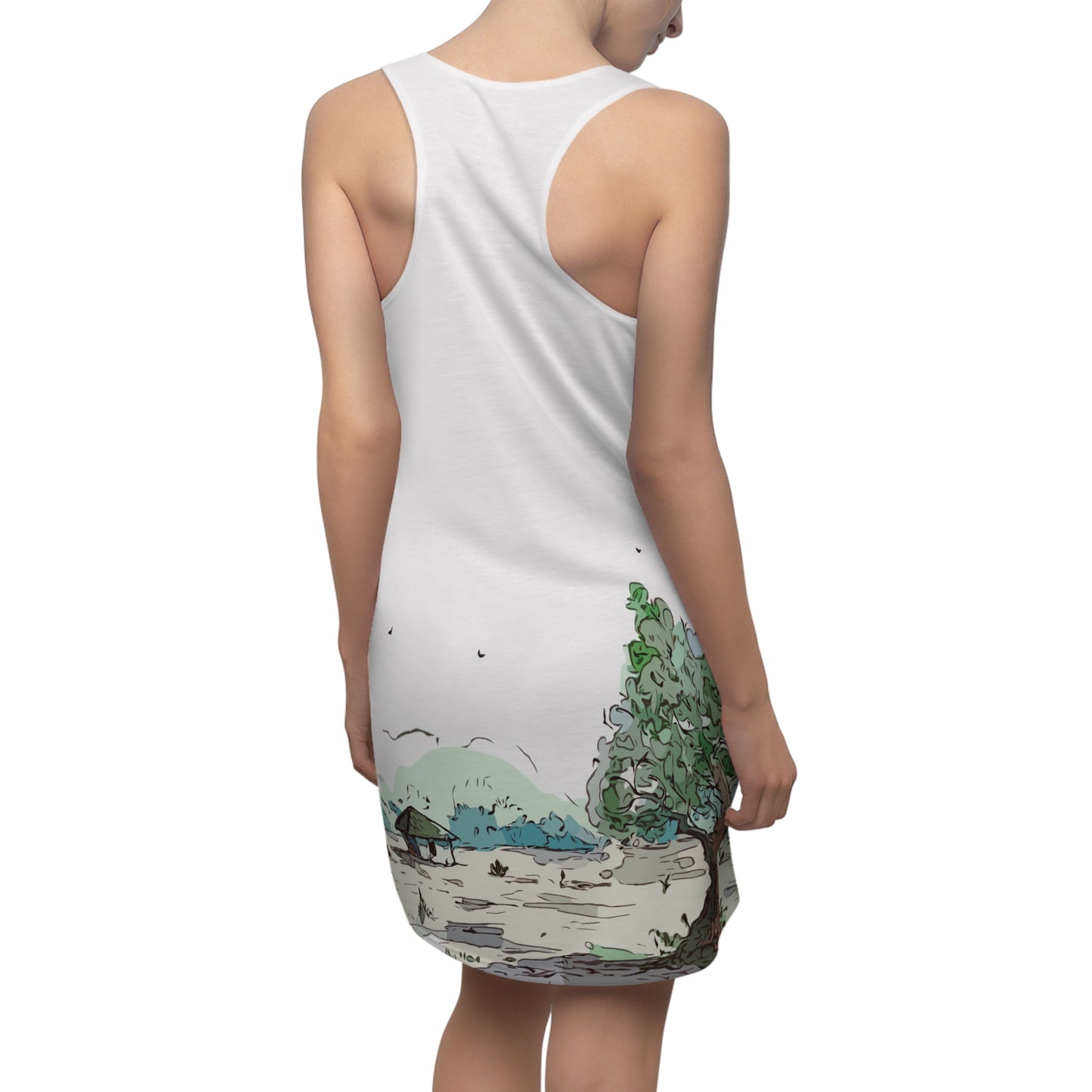 Racerback Dress | Valley House Scenic Print