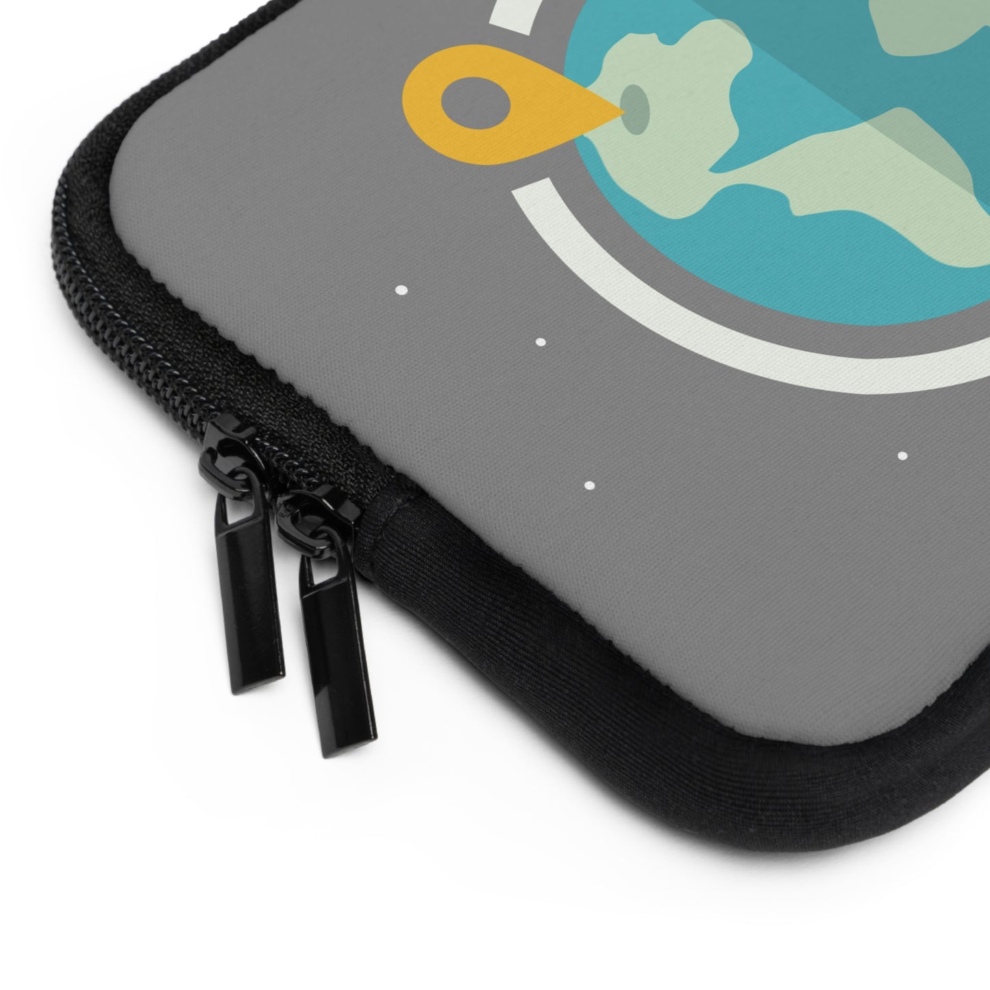 Explore the World | World Map & Magnifying Glass Laptop Sleeve
