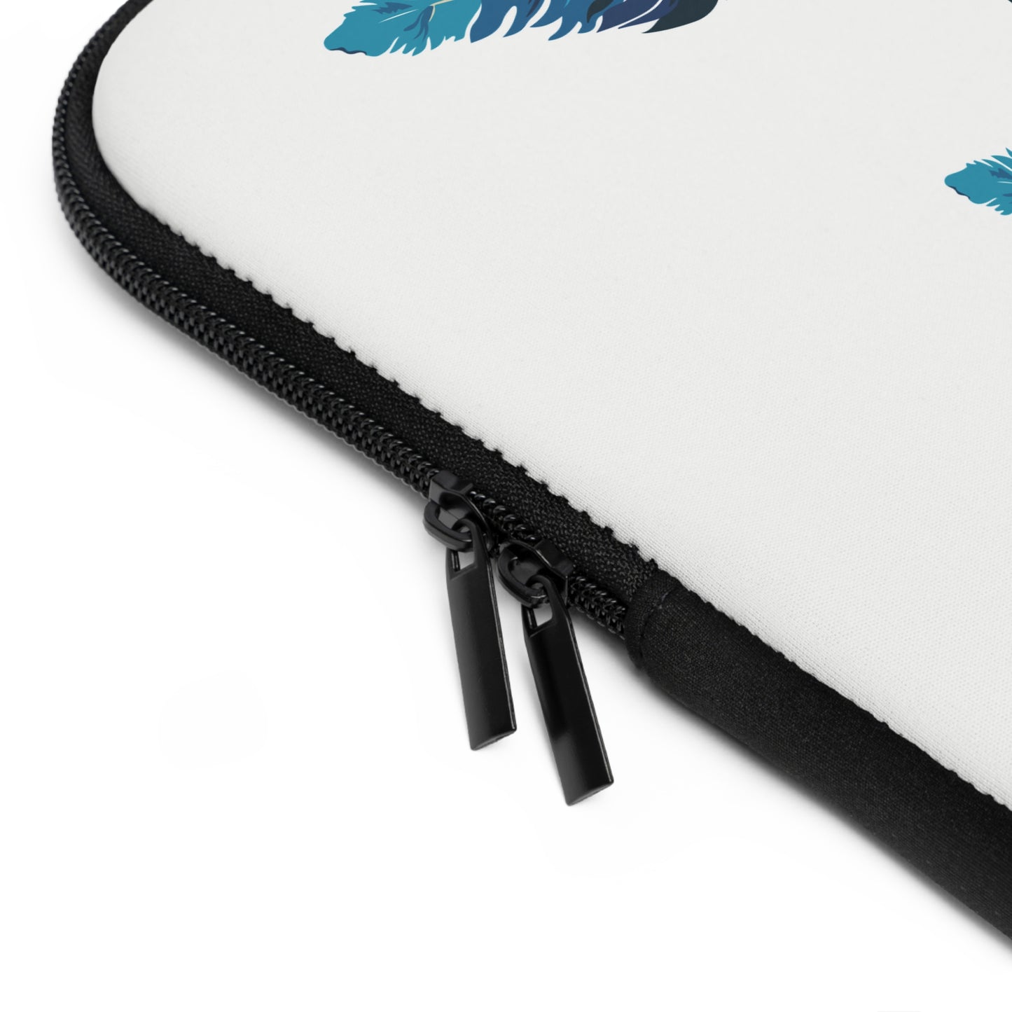 Falling Feather Mood | Artistic Feather Design Laptop Sleeve with Soft Aesthetic