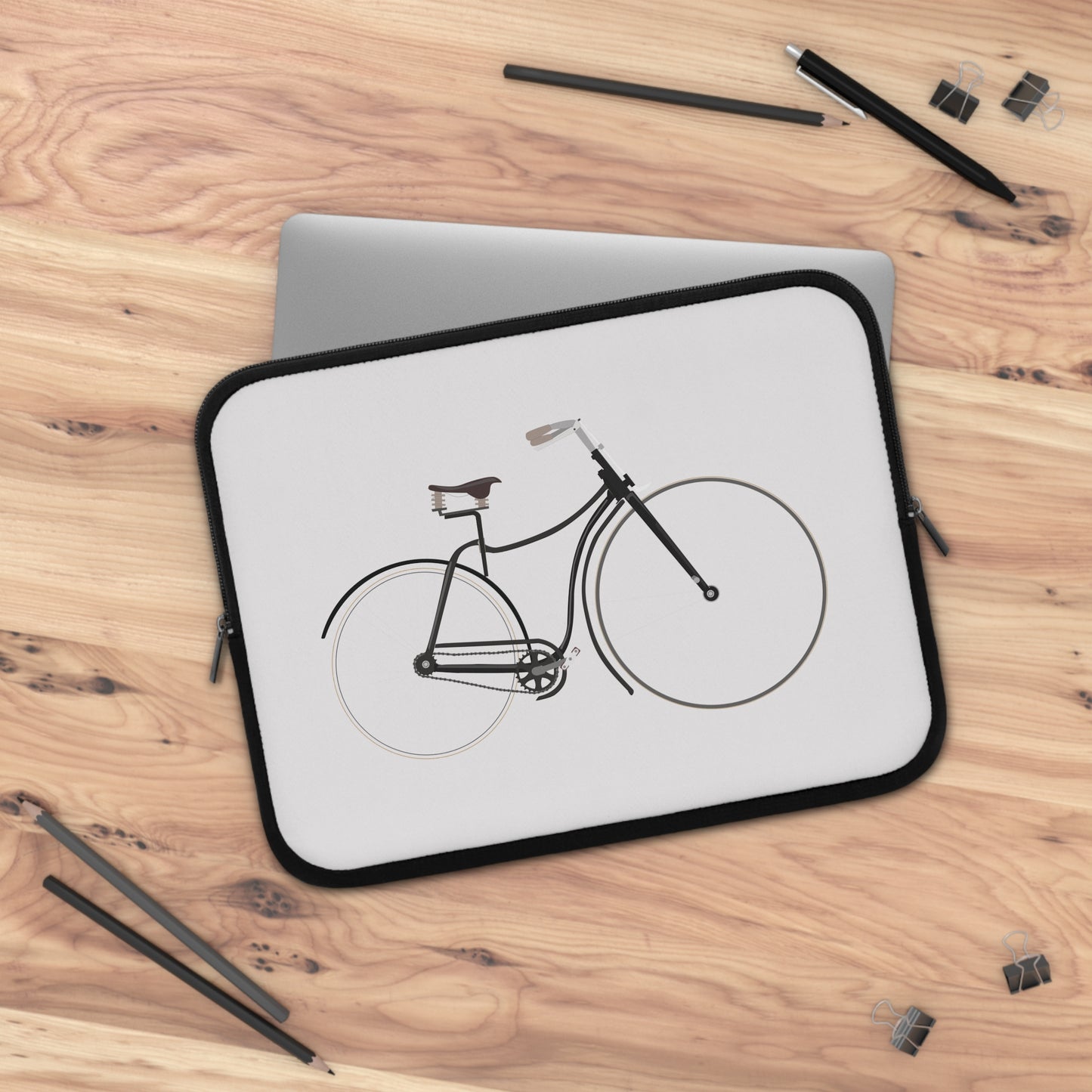 Vintage Electric Bicycle Laptop Sleeve | Retro Freedom-Inspired Protective Case