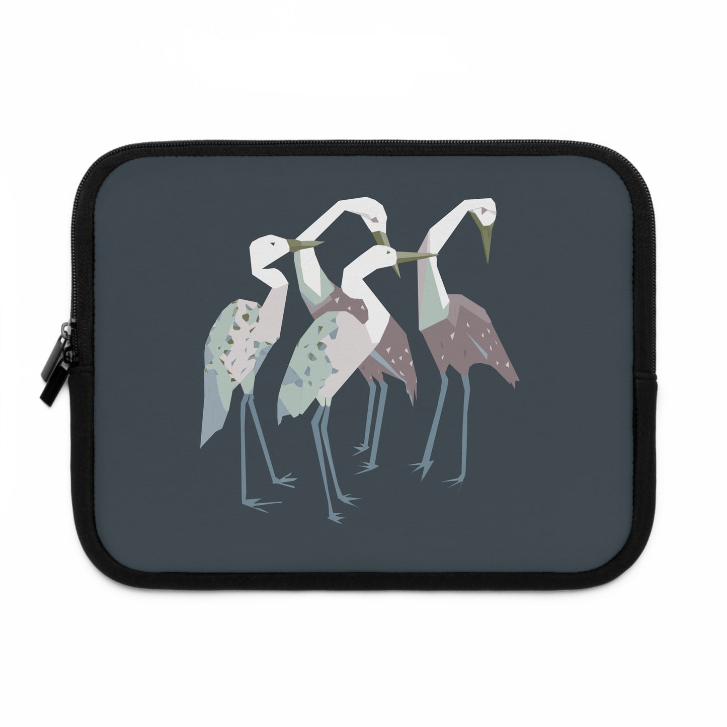 Heron Hand-Drawn Art Laptop Sleeve | Artistic & Free-Spirited Protective Case