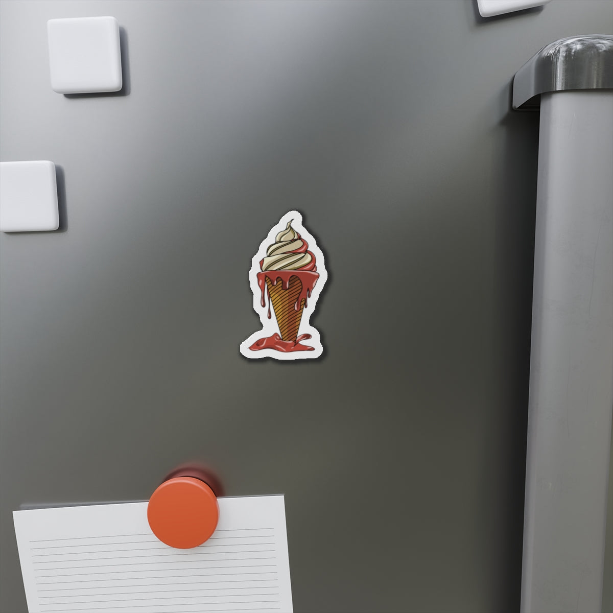 Die-Cut Magnet | Melting Ice Cream
