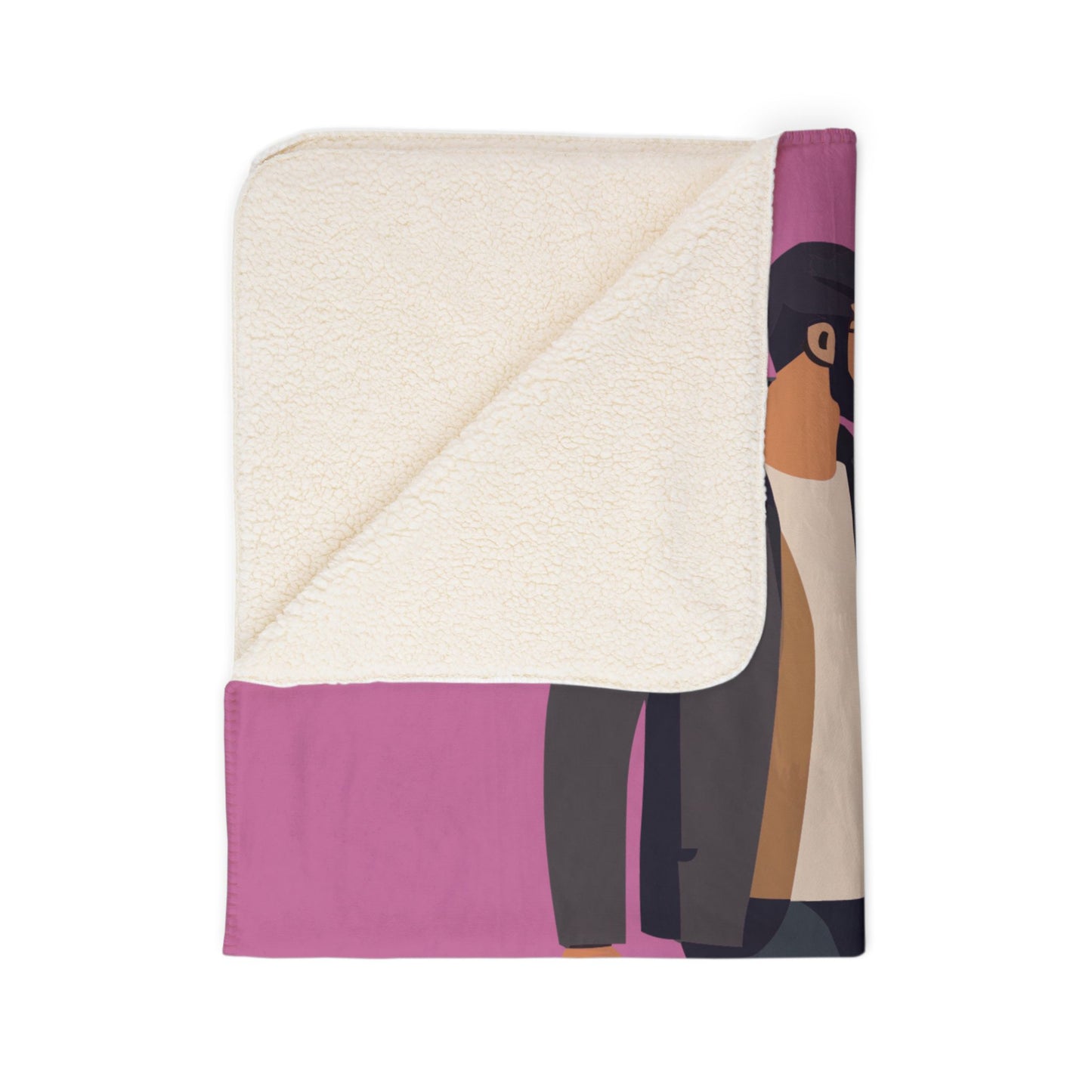 “Shopping Mood” Sherpa Blanket | Fun, Warm, and Stylish